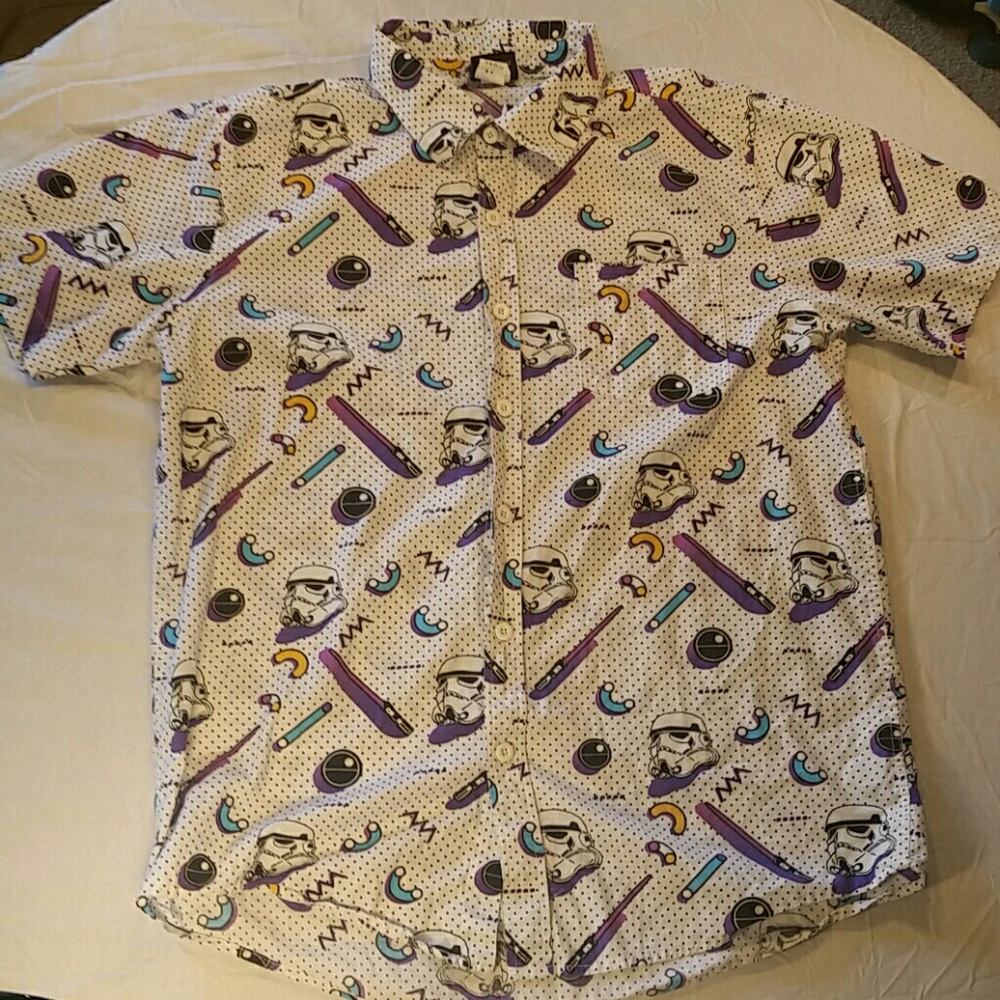 Vintage Star Wars Button Up Shirt